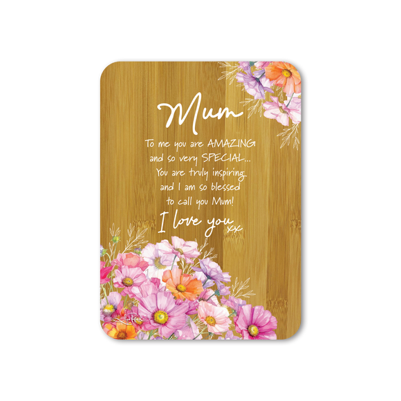 Mum - LP Bamboo Affirmation Plaque