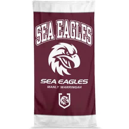 NRL Jumbo Beach Towel - Sea Eagles