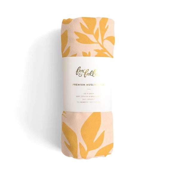 FOX & FALLOW MUSLIN WRAP FICUS ORGANIC