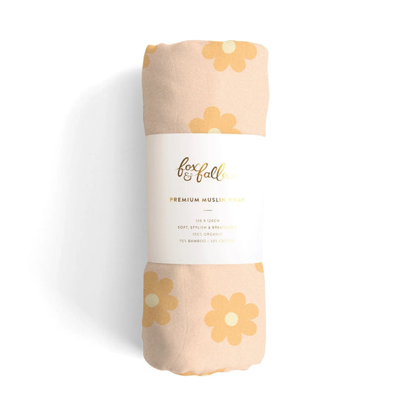 FOX & FALLOW MUSLIN WRAP DAISY CHAIN