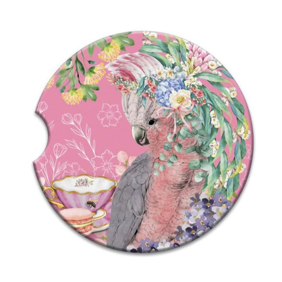 Native Bush Tea Car Coaster - Lisa Pollock