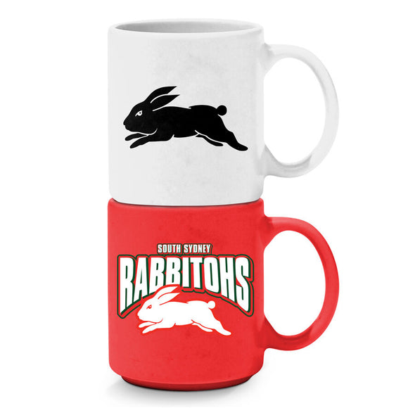 NRL Stackable Mugs - Rabbitohs