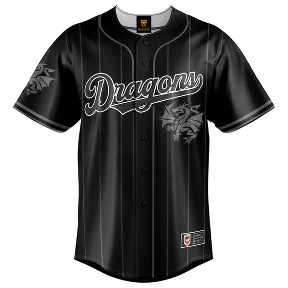 Kids NRL Blackout Baseball Slugger - Dragons