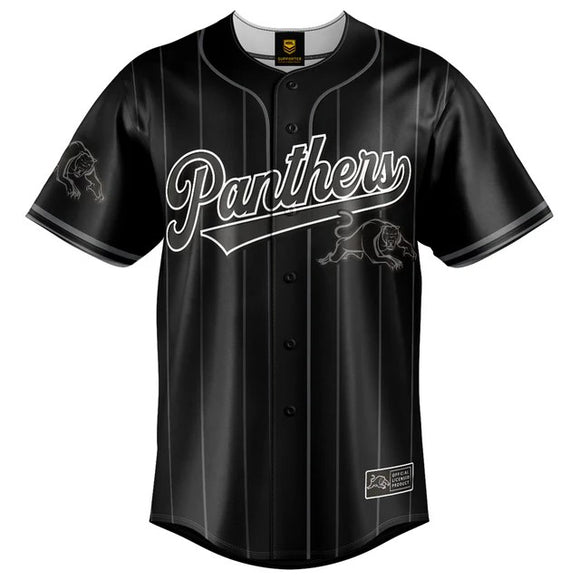 Kids NRL Blackout Baseball Slugger - Panthers