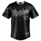 Adults NRL Blackout Baseball Slugger - Raiders