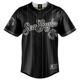 Adults NRL Blackout Baseball Jersey - Sea Eagles