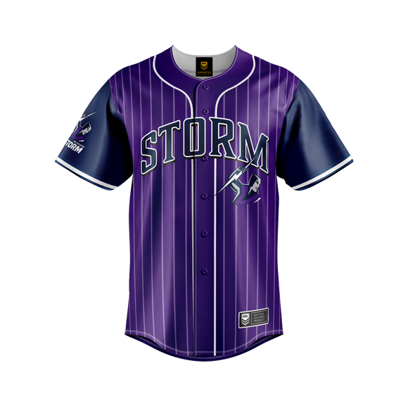 NRL Slugger Baseball Shirt M Storm