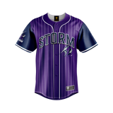 NRL Slugger Baseball Shirt L Storm