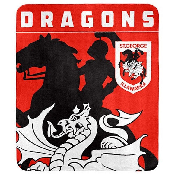 NRL POLAR FLEECE BLANKET DRAGONS