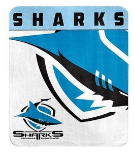 NRL POLAR FLEECE BLANKET SHARKS