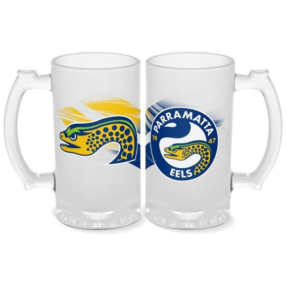 NRL Frosted Stein 500ml - Eels