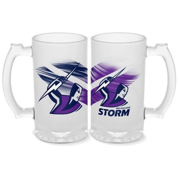 NRL Frosted Stein 500ml - Storm