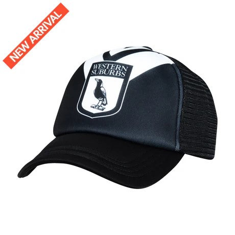 NRL Retro Trucker Cap - Magpies