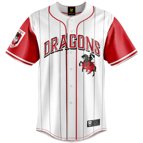 NRL Slugger Baseball Shirt Dragons