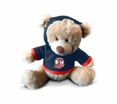 NRL Teddy With Hoodie - Roosters