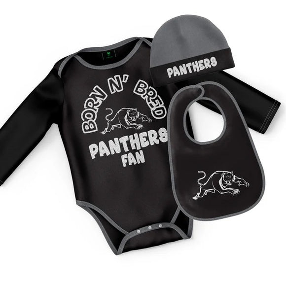 NRL Infant Bodysuit Set - Panthers