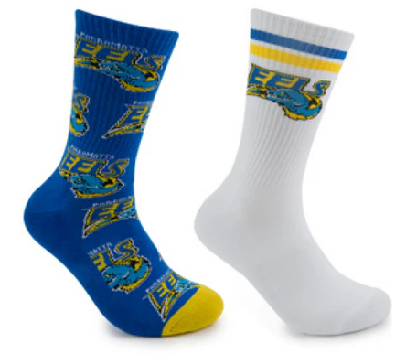 NRL Sneaker Socks - Parramatta Eels / AU 8-13