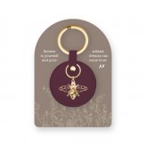 Bee Jewellery Plum Keyring
