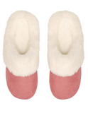 Womens Slides Pink Suede - SPLOSH SnuggUps
