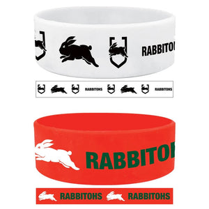 NRL Wrist Bands Set - Rabbitohs