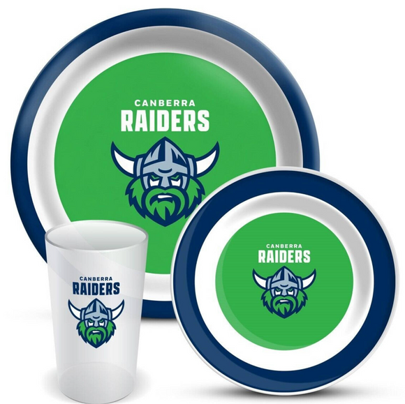 NRL 3PC Dinner Set - Raiders
