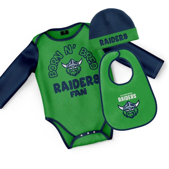 NRL Infant Bodysuit Set - Raiders