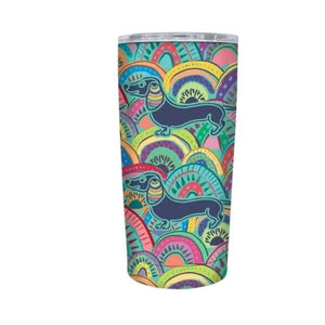 Rainbow Dachshund Roadie - Lisa Pollock