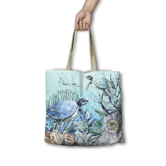 Reef Turtles Shopping Bag - Lisa Pollock