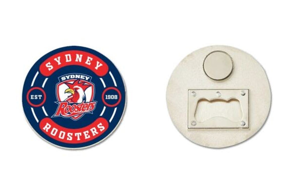 NRL Bottle Opener Magnet - Roosters