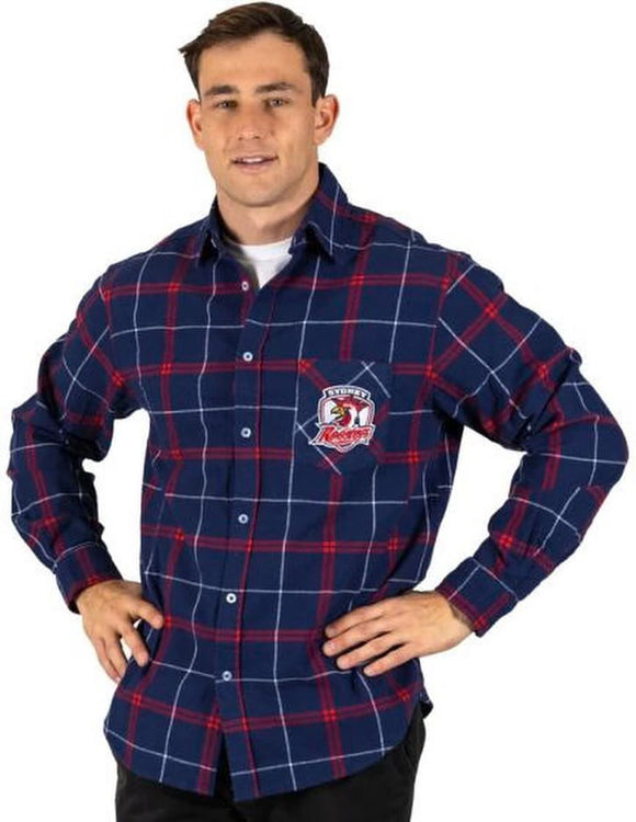 NRL Mustang Flannel Shirt - Roosters