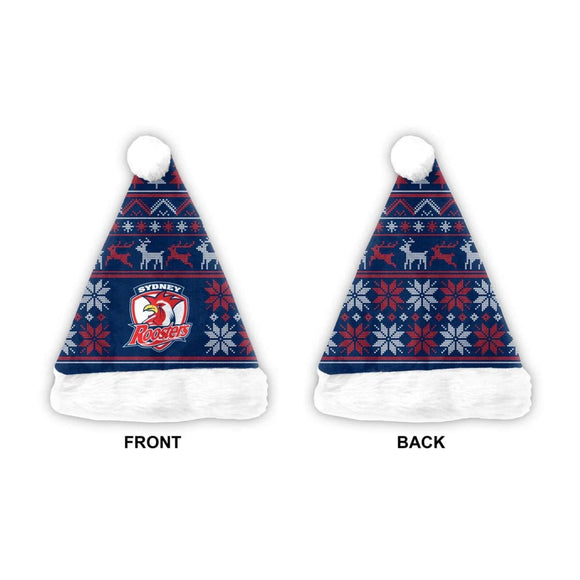 NRL Xmas Santa Hat - Roosters