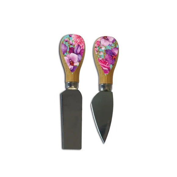 Rose Bouquet Cheese Knife Set - Lisa Pollock