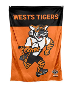 NRL Mascot Wall Flag- West Tigers