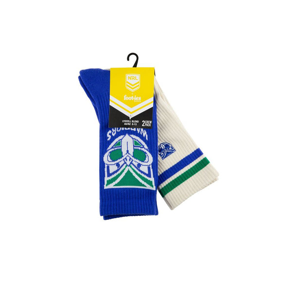 NRL 2 Pack Socks - Warriors