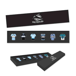 NRL Pin Set - Cronulla-Sutherland Sharks Jerseys