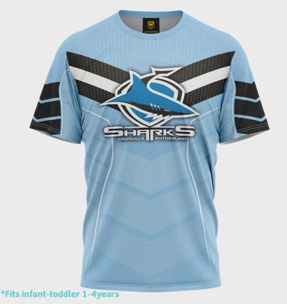 NRL Kids Chevron Tee - Sharks