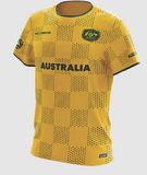 Socceroos Gold Grid Supporter Tee