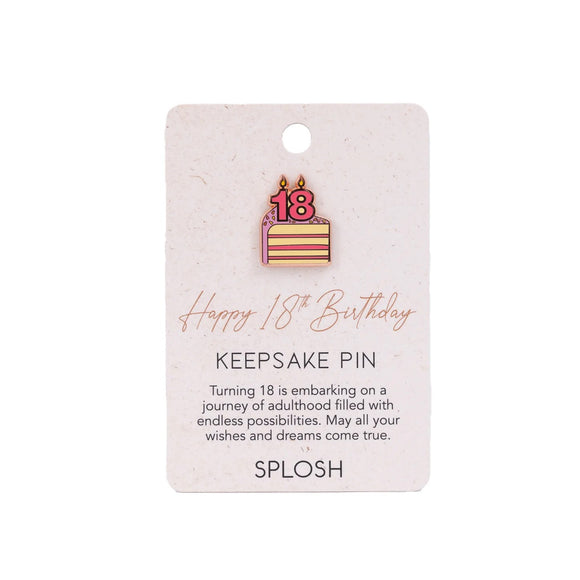 Splosh Keepsake Pin - 18TH