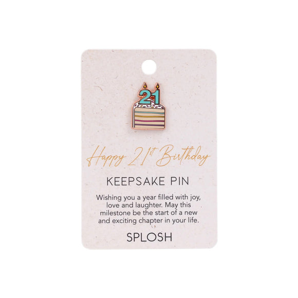 Splosh Keepsake Pin - 21ST