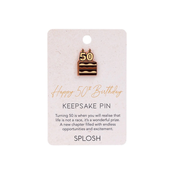 Splosh Keepsake Pin -50TH