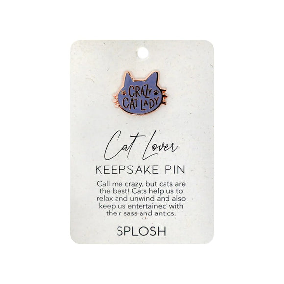 Splosh Keepsake Pins - Cat Lover