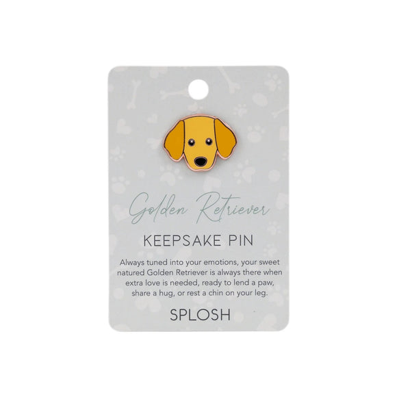 Splosh Keepsake Pin - Golden Retriever