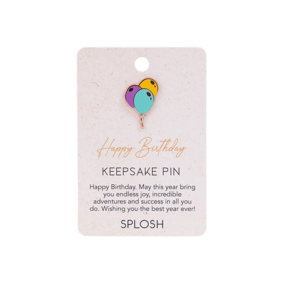 Splosh Keepsake Pin - Happy Birthday