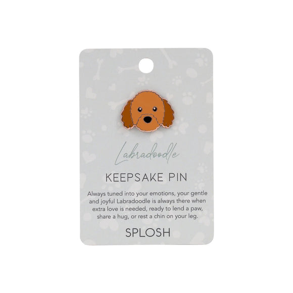 Splosh Keepsake Pin - Labradoodle