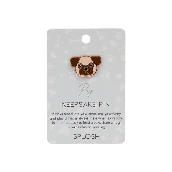 Splosh Keepsake Pin - Pug