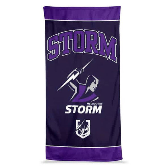 NRL Jumbo Beach Towel - Storm