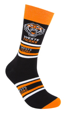 NRL Striped Socks - West Tigers / AU 8-13