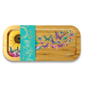 Sunny Butterflies Trinket Tray - Lisa Pollock