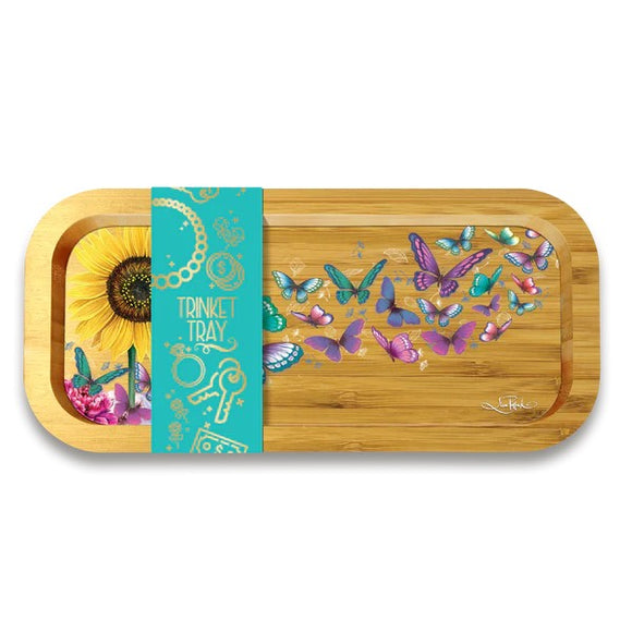 Sunny Butterflies Trinket Tray - Lisa Pollock