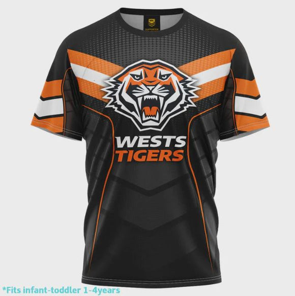 NRL Kids Chevron Tee - West Tigers